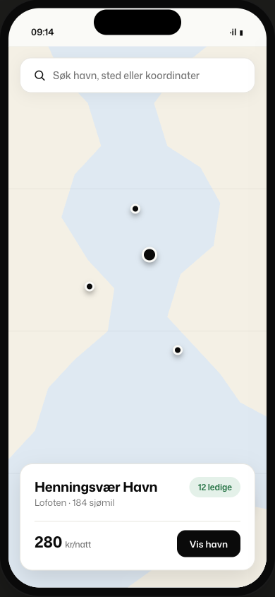 Map view with pins
